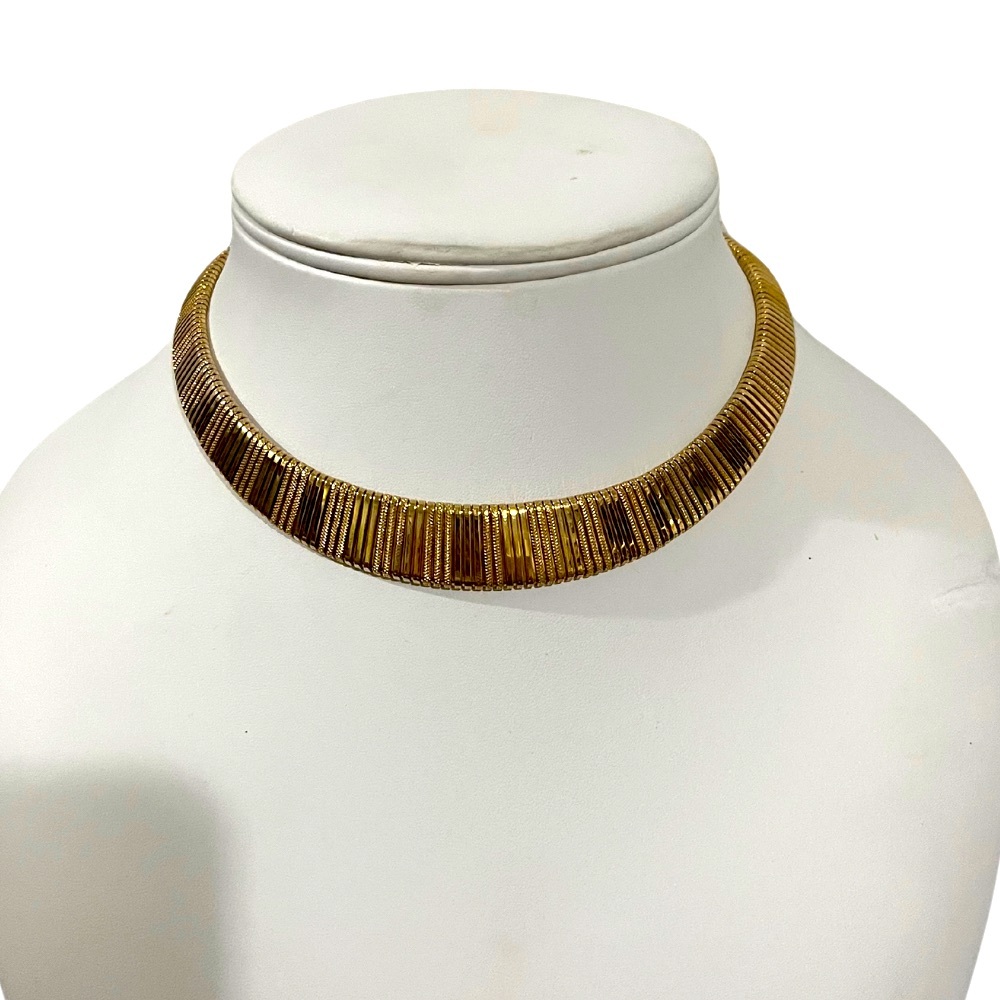Vintage Estate Gold Tone Choker Necklace